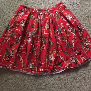 Novelty print skirt
